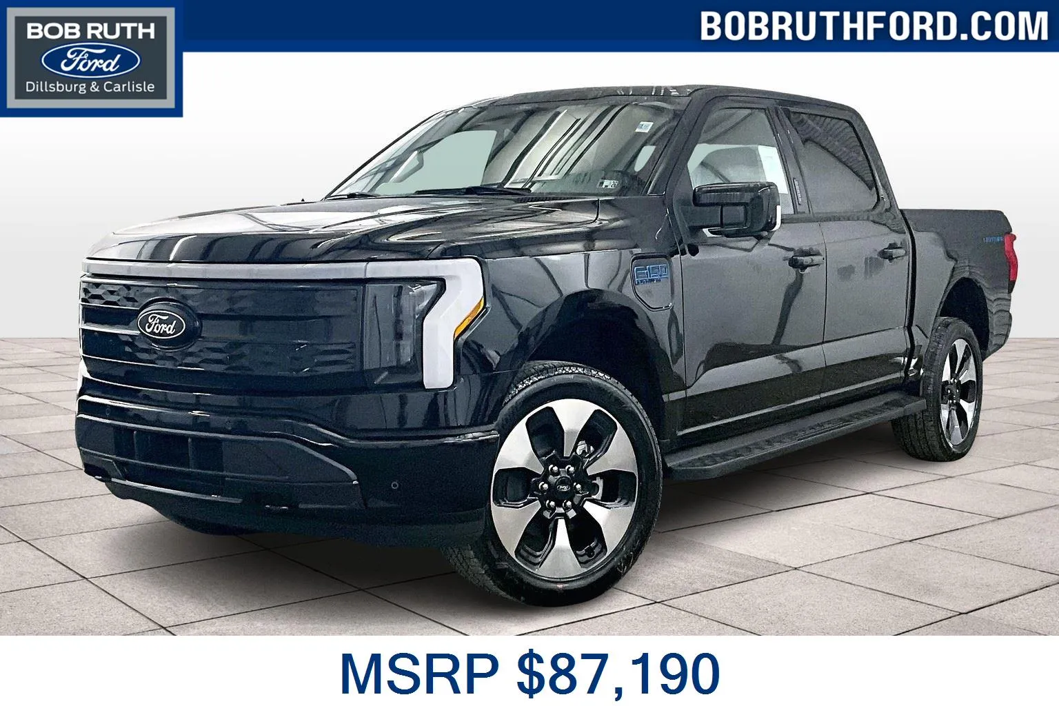 Black 2025 Ford F-150 Lightning Platinum for sale in Dillsburg, PA