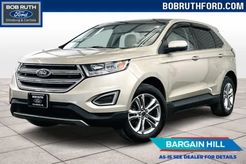 White 2017 Ford Edge Titanium for sale in Dillsburg, PA