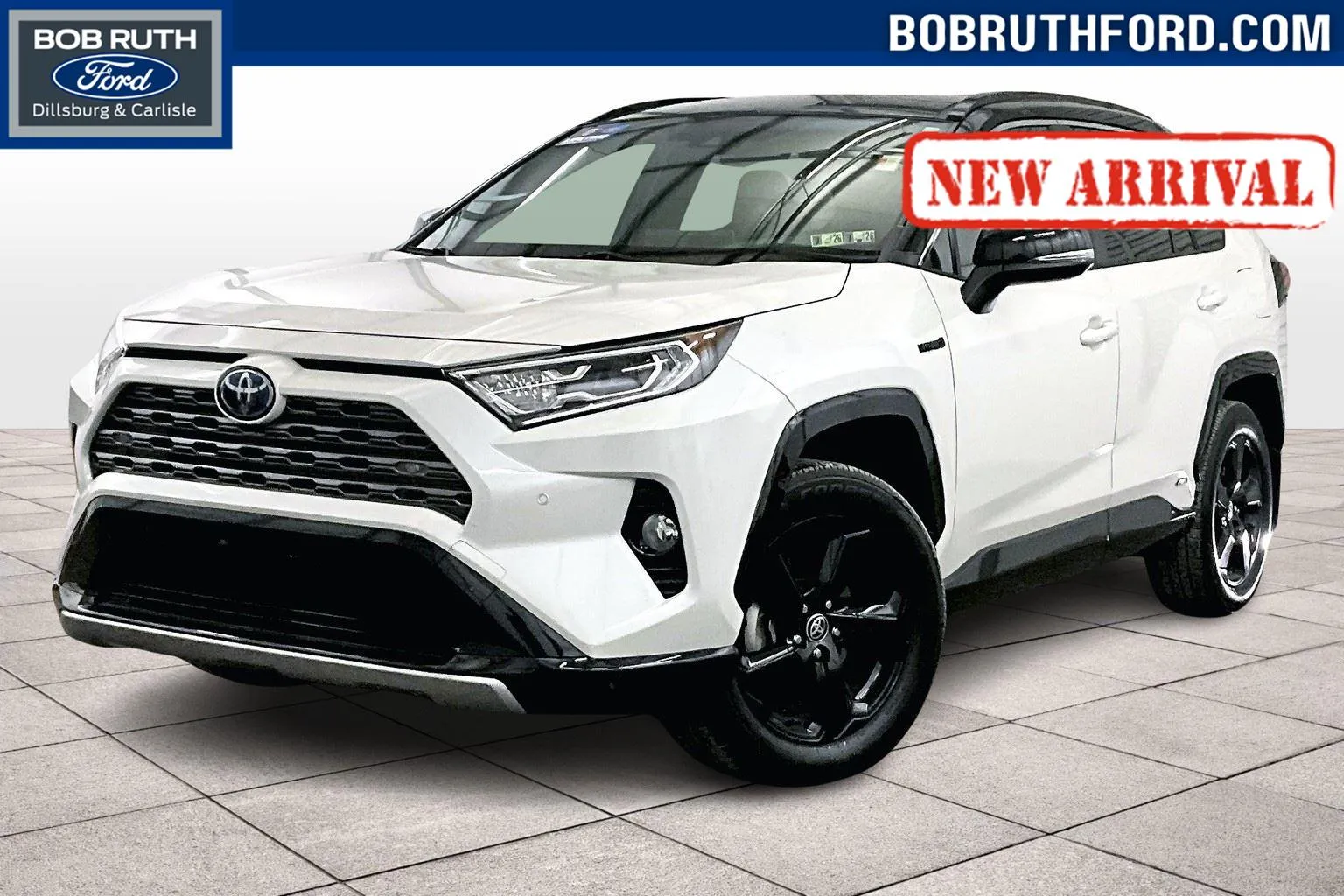 White 2020 Toyota RAV4 Hybrid XSE for sale in Dillsburg, PA