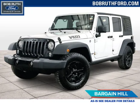 White 2018 Jeep Wrangler JK Unlimited Willys Wheeler W for sale in Dillsburg, PA