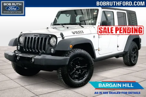 White 2018 Jeep Wrangler JK Unlimited Willys Wheeler W for sale in Dillsburg, PA