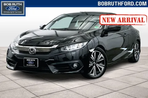 Black 2016 Honda Civic Coupe EX-T for sale in Dillsburg, PA