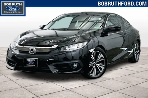 Black 2016 Honda Civic Coupe EX-T for sale in Dillsburg, PA