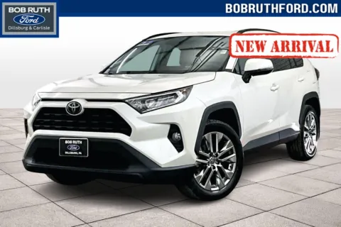 White 2021 Toyota RAV4 XLE Premium for sale in Dillsburg, PA