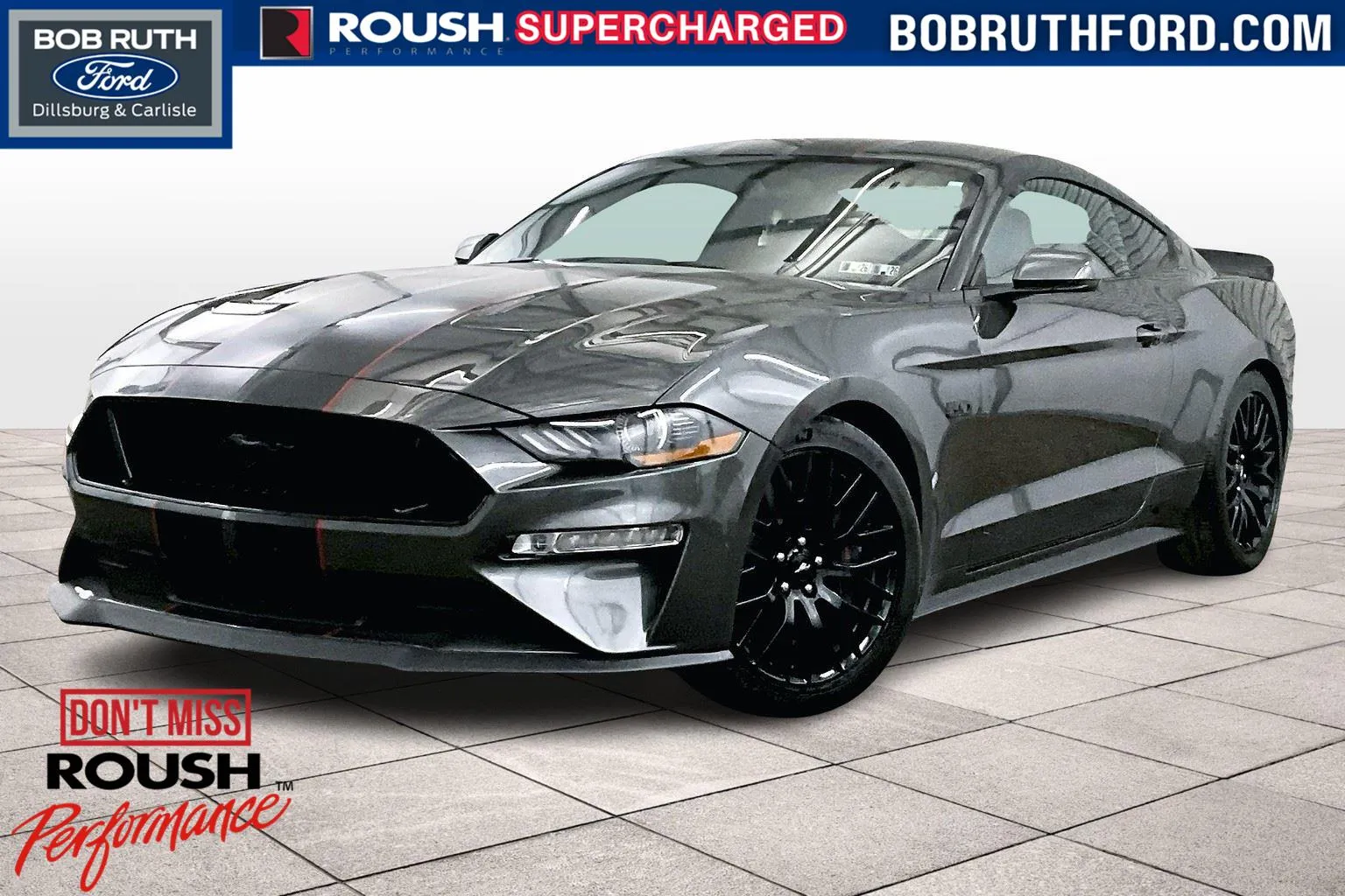 Gray 2020 Ford Mustang GT Premium Roush Supercharged for sale in Dillsburg, PA