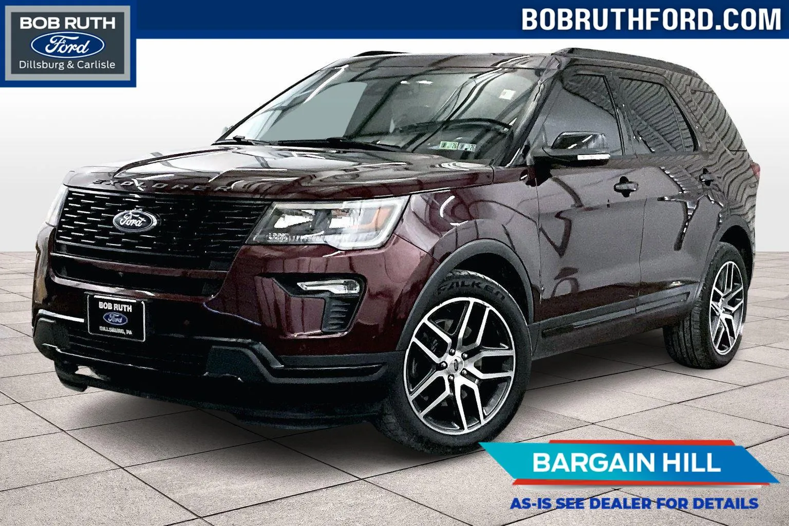 Red 2018 Ford Explorer Sport for sale in Dillsburg, PA