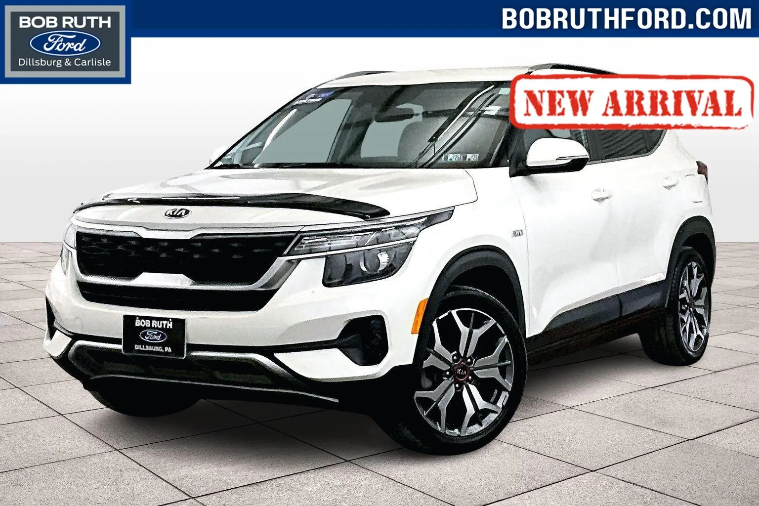 White 2021 Kia Seltos S for sale in Dillsburg, PA