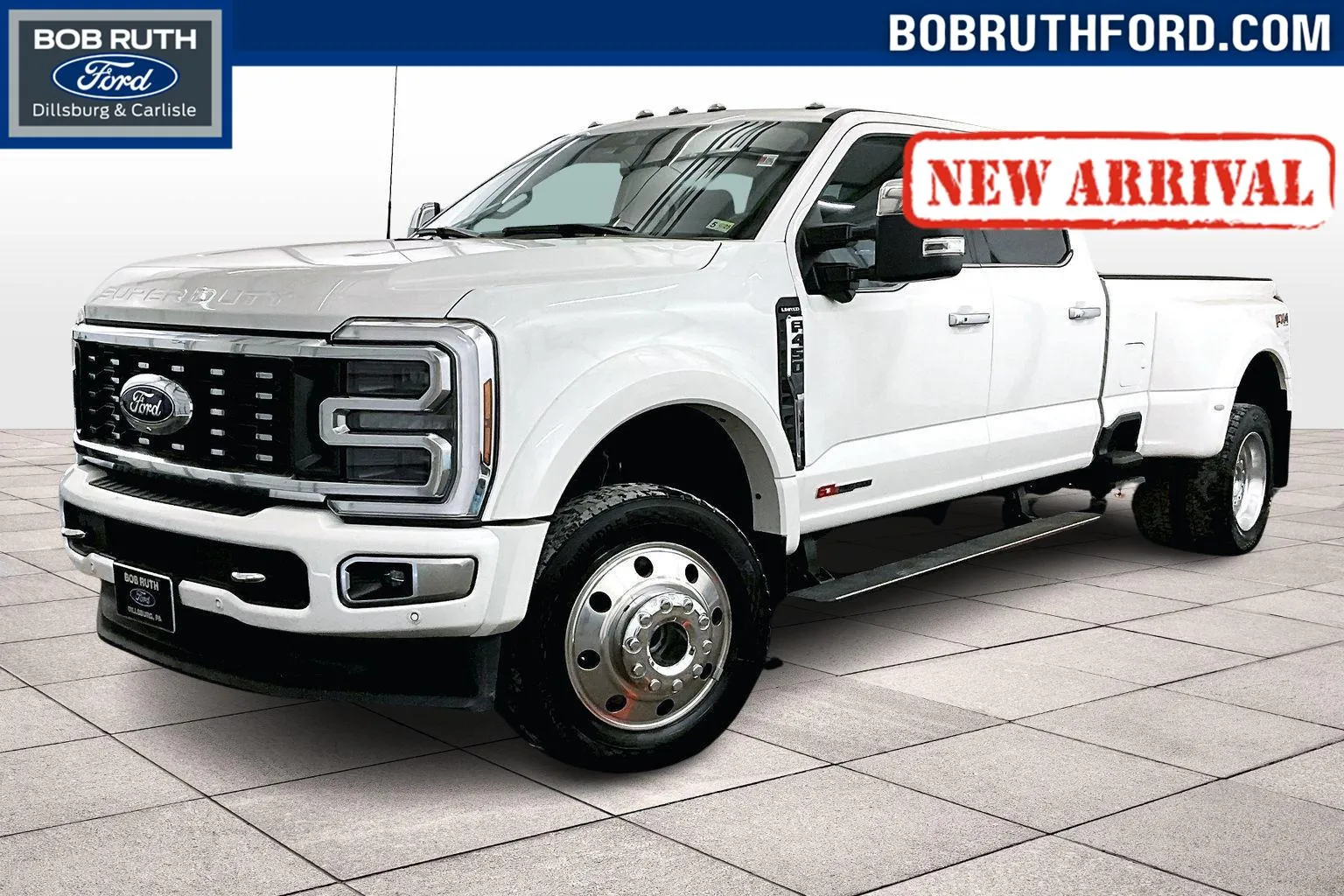 White 2024 Ford Super Duty F-450 DRW Limited for sale in Dillsburg, PA