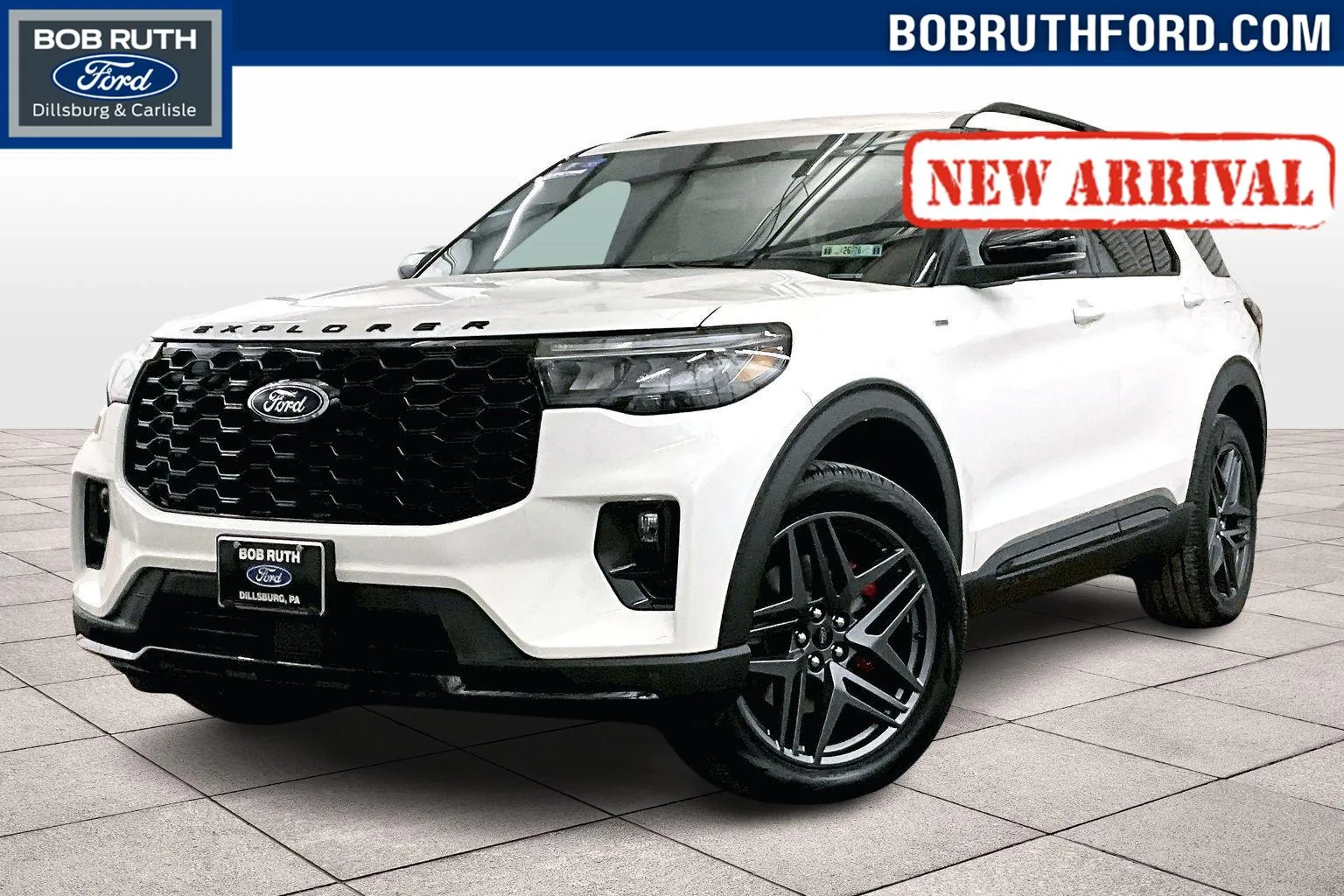 White 2026 Ford Explorer ST-Line for sale in Dillsburg, PA