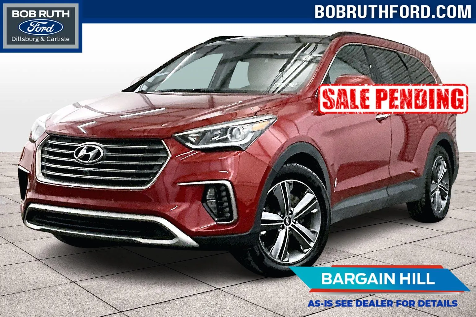 Red 2017 Hyundai Santa Fe SE Ultimate for sale in Dillsburg, PA