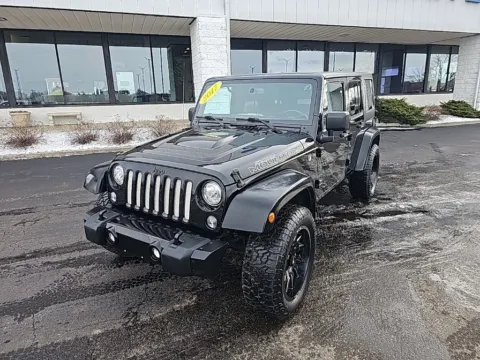 Black 2017 Jeep Wrangler Unlimited Sahara for sale in Muncie, IN