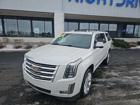 White 2017 Cadillac Escalade ESV Platinum Edition for sale in Muncie, IN