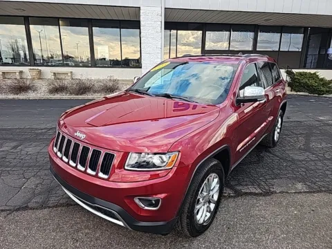 Red 2014 Jeep Grand Cherokee Limited for sale in Muncie, IN