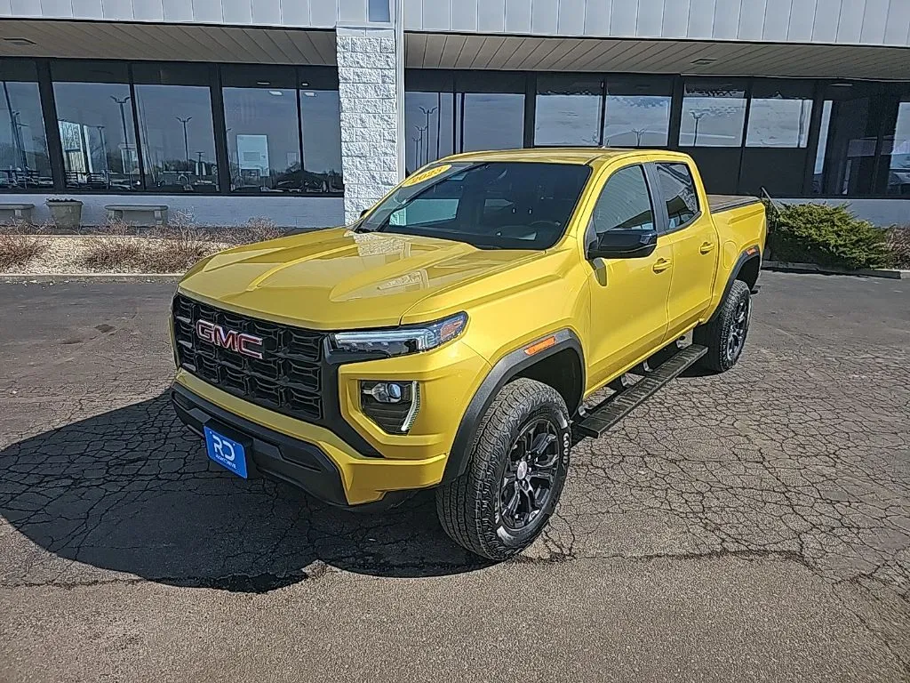 Yellow 2023 GMC Canyon Elevation for sale in Muncie, IN