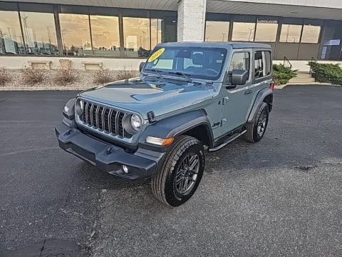 Gray 2025 Jeep Wrangler Sport S for sale in Muncie, IN