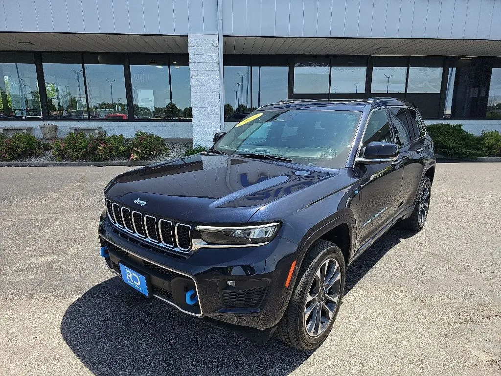 Blue 2022 Jeep Grand Cherokee Overland 4xe for sale in Muncie, IN