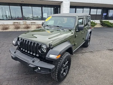 Green 2021 Jeep Wrangler Unlimited Willys for sale in Muncie, IN