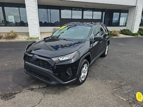 Black 2021 Toyota RAV4 Hybrid LE for sale in Muncie, IN