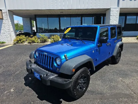 Blue 2016 Jeep Wrangler Unlimited Sport for sale in Muncie, IN