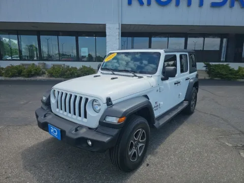 White 2020 Jeep Wrangler Unlimited Sport S for sale in Muncie, IN
