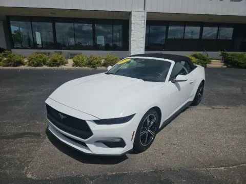White 2025 Ford Mustang EcoBoost Premium for sale in Muncie, IN
