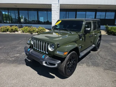 Green 2023 Jeep Wrangler Sahara 4xe for sale in Muncie, IN