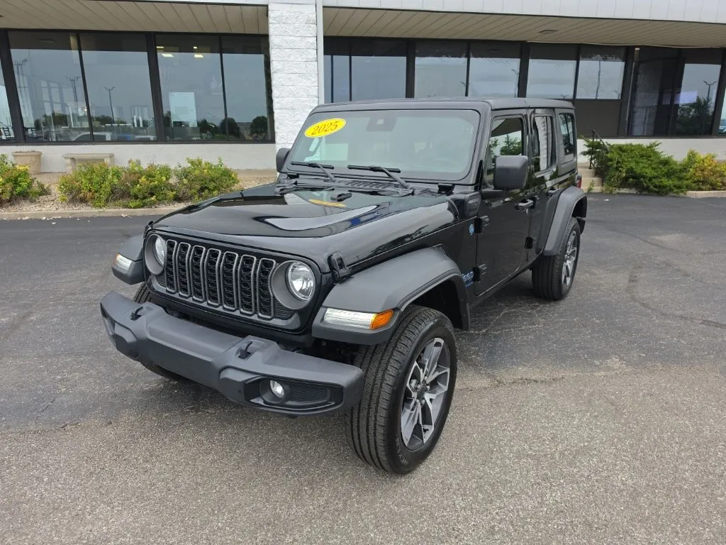 Black 2025 Jeep Wrangler Sport S 4xe for sale in Muncie, IN