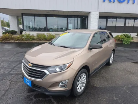 Beige 2019 Chevrolet Equinox LS for sale in Muncie, IN