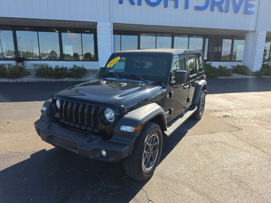 Black 2021 Jeep Wrangler Unlimited Sport S for sale in Muncie, IN