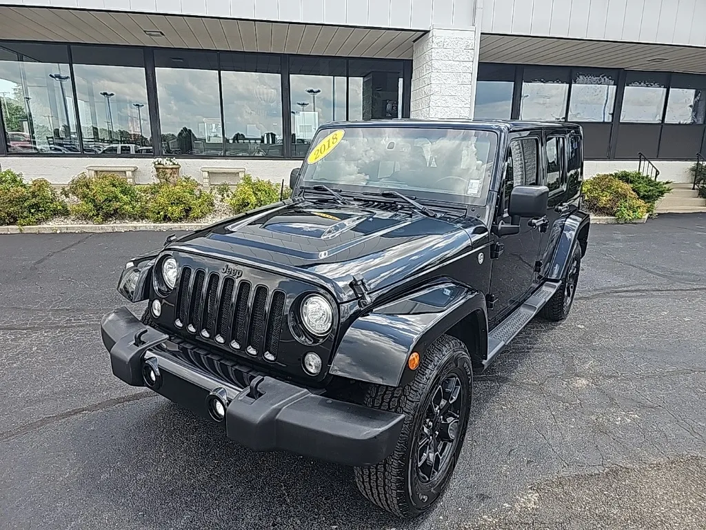 Black 2018 Jeep Wrangler JK Unlimited Altitude for sale in Muncie, IN