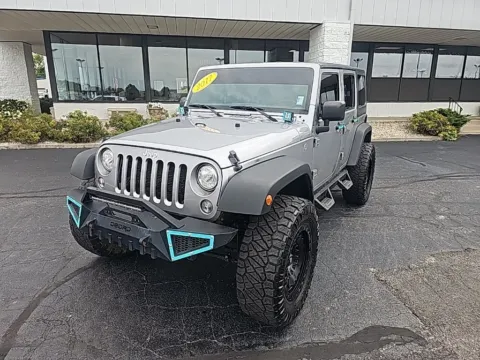 Silver 2017 Jeep Wrangler Unlimited Sport for sale in Muncie, IN