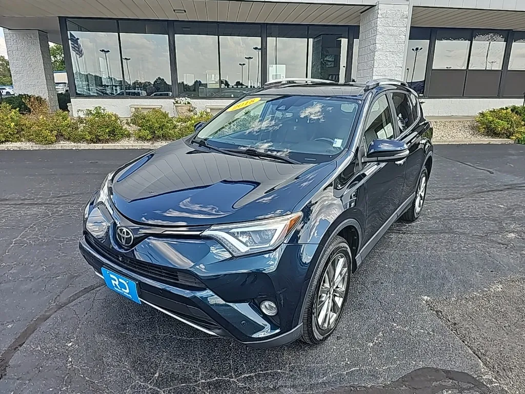 Blue 2018 Toyota RAV4 Limited for sale in Muncie, IN