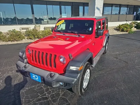Red 2019 Jeep Wrangler Unlimited Sport S for sale in Muncie, IN