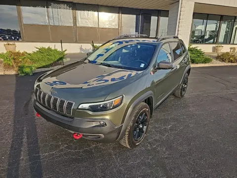 Green 2021 Jeep Cherokee Trailhawk for sale in Muncie, IN