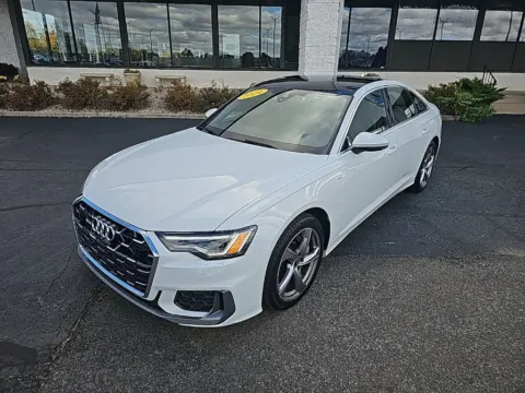 White 2024 Audi A6 55 Premium Plus for sale in Muncie, IN