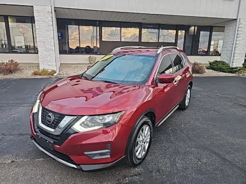 Red 2018 Nissan Rogue SV for sale in Muncie, IN