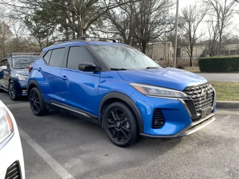 Blue 2021 NISSAN KICKS SR for sale in Little Rock, AR