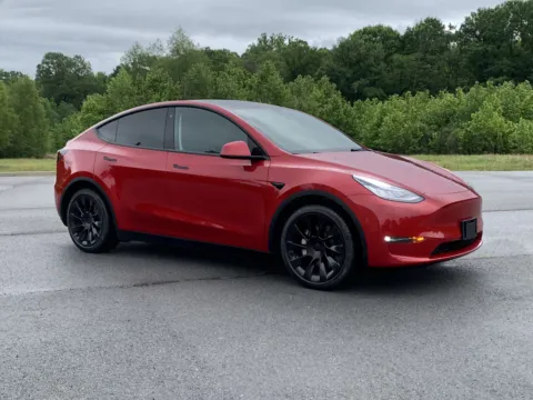 Red 2021 TESLA MODEL Y Long Range for sale in Little Rock, AR
