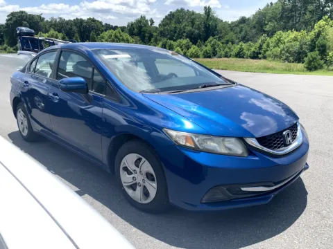 Blue 2015 HONDA CIVIC LX for sale in Little Rock, AR