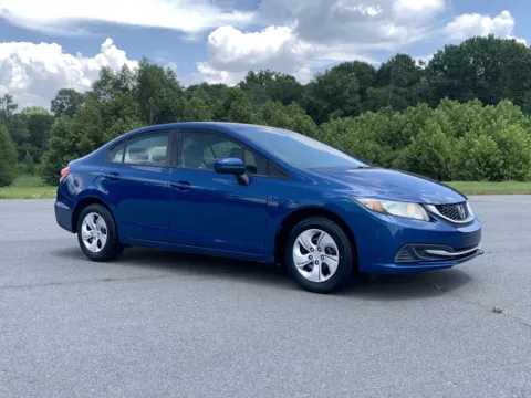 Blue 2015 HONDA CIVIC LX for sale in Little Rock, AR