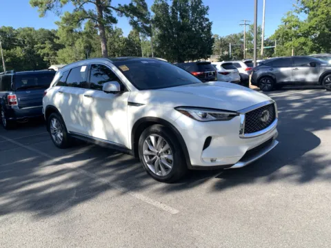 White 2021 INFINITI QX50 ESSENTIAL for sale in Little Rock, AR