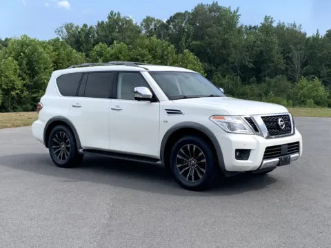 White 2017 NISSAN ARMADA PLATINU for sale in Little Rock, AR