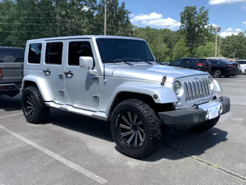 Silver 2008 JEEP WRANGLER UNLIM Sahara for sale in Little Rock, AR