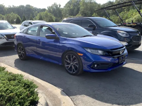 Blue 2019 HONDA CIVIC SPORT Sport for sale in Little Rock, AR