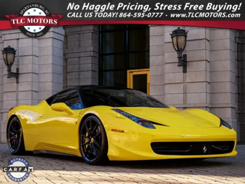 Yellow 2012 Ferrari 458 Italia for sale in Moore, SC