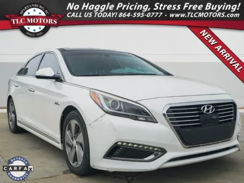 White 2016 Hyundai Sonata Hybrid Limited for sale in Moore, SC