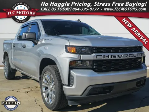 Silver 2021 Chevrolet Silverado 1500 Custom for sale in Moore, SC