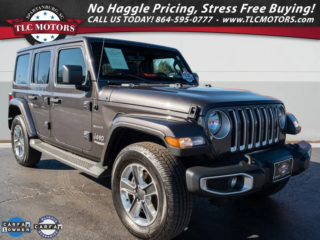 Gray 2020 Jeep Wrangler Unlimited Sahara for sale in Moore, SC