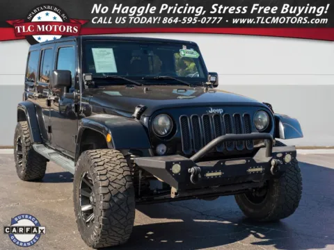 Black 2015 Jeep Wrangler Unlimited Sahara for sale in Moore, SC