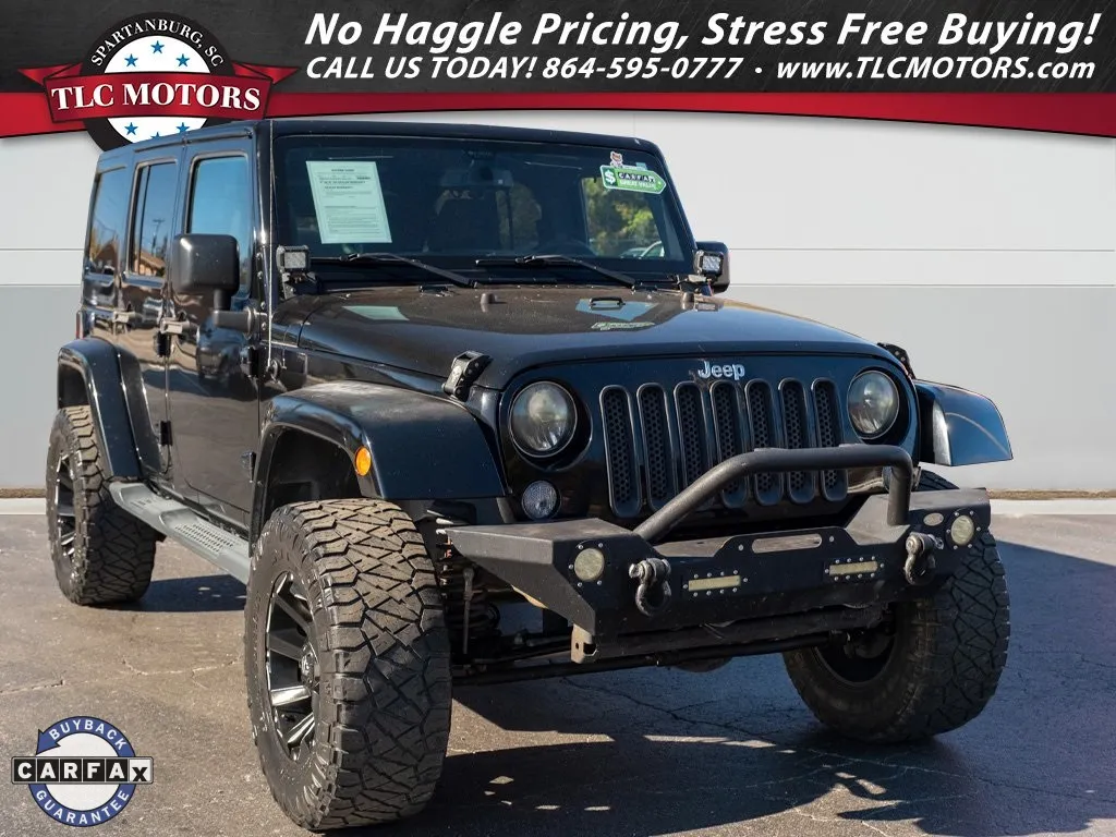 Black 2015 Jeep Wrangler Unlimited Sahara for sale in Moore, SC
